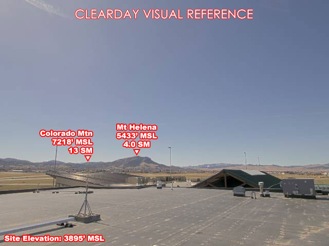 Helena Airport, West view on a clear day