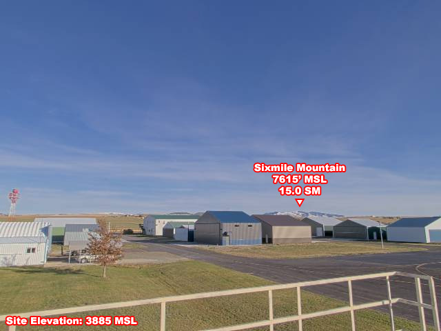 Townsend Airport, East view on a clear day
