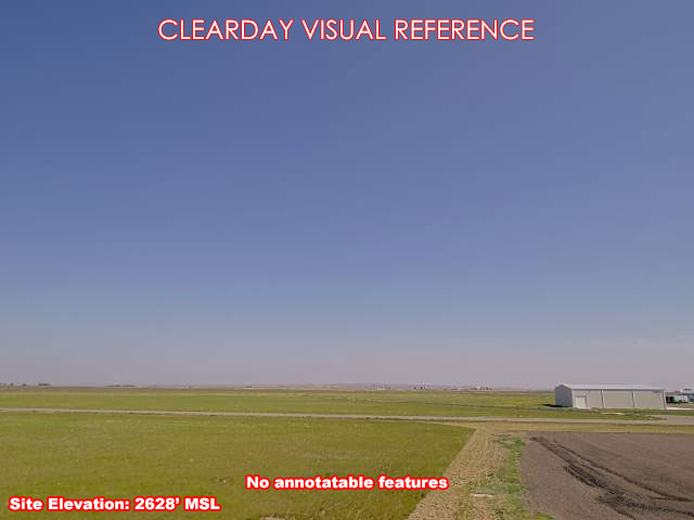 Frank Wiley Field Airport, North view on a clear day