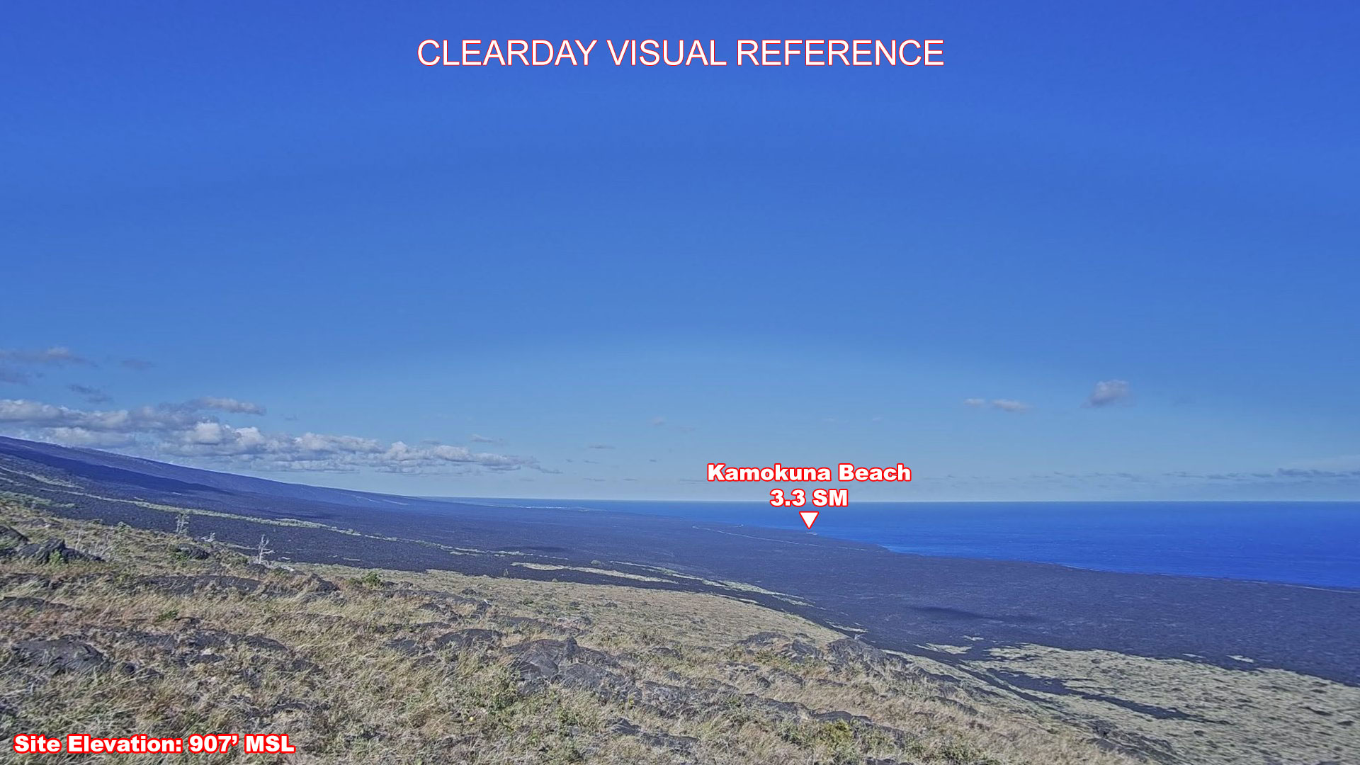 Holei Pali, East view on a clear day