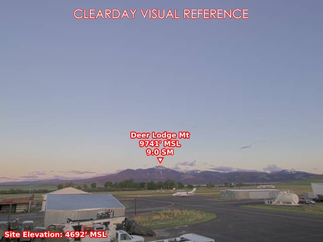 Deer Lodge, SouthWest view on a clear day