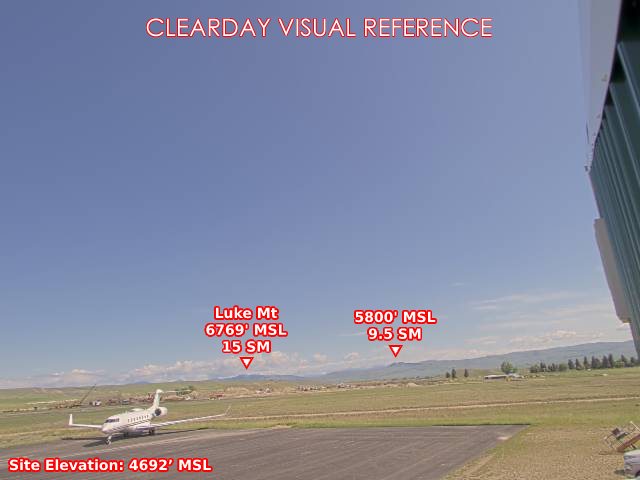Deer Lodge, North view on a clear day