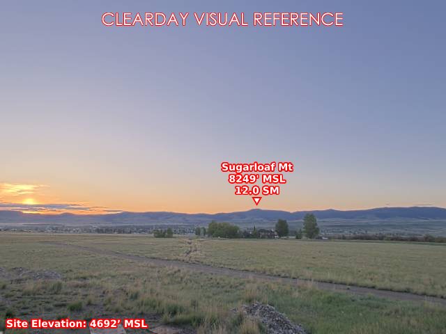 Deer Lodge, East view on a clear day
