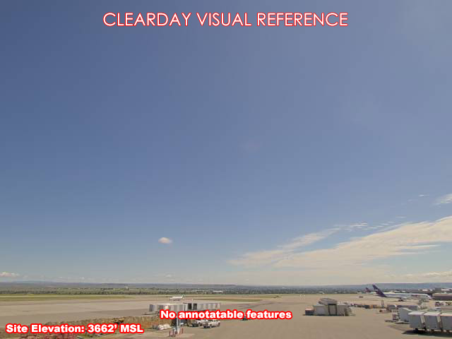 Billings Airport, NorthEast view on a clear day