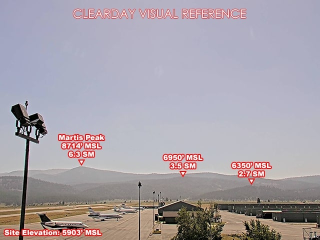 Truckee Airport, SouthEast view on a clear day