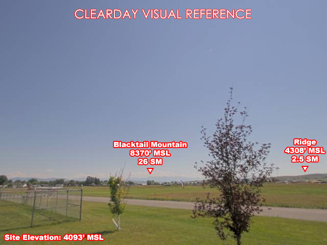 Three Forks, East view on a clear day