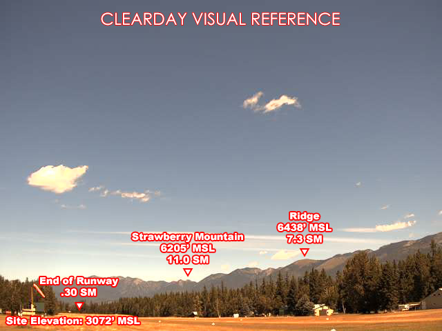 Ferndale Airport, North view on a clear day