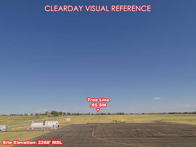 Malta Airport, East view on a clear day