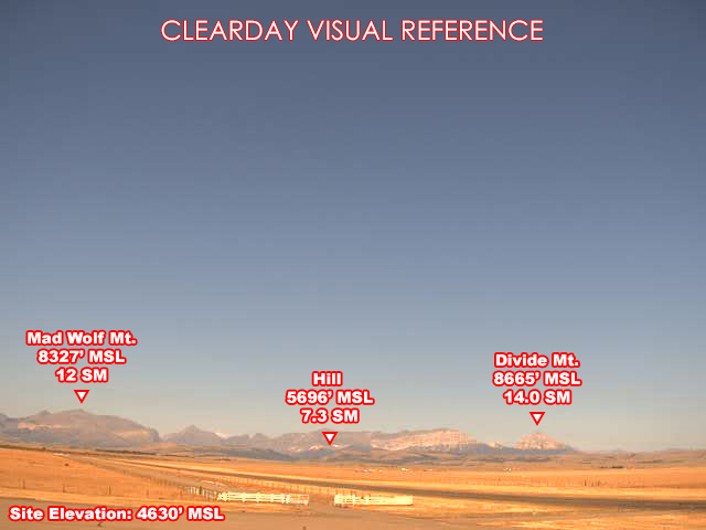 Browning Starr School Airport, West view on a clear day