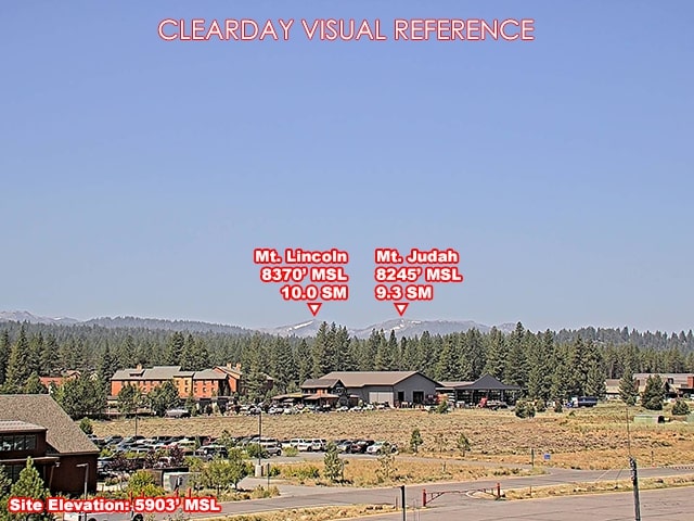 Truckee Airport, West view on a clear day