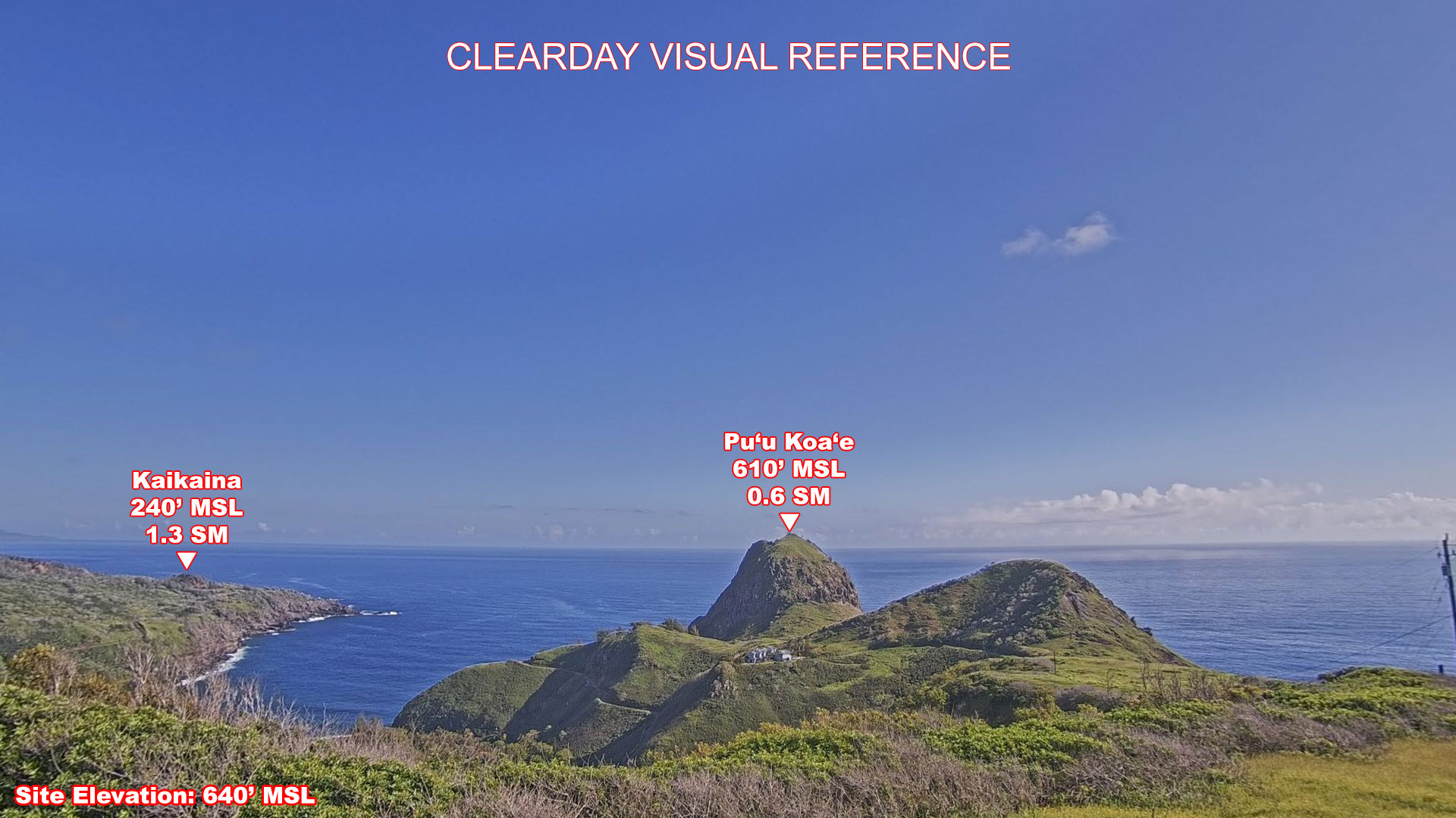 Kahakuloa, North view on a clear day