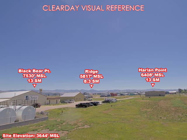 Hamilton Airport, SouthEast view on a clear day