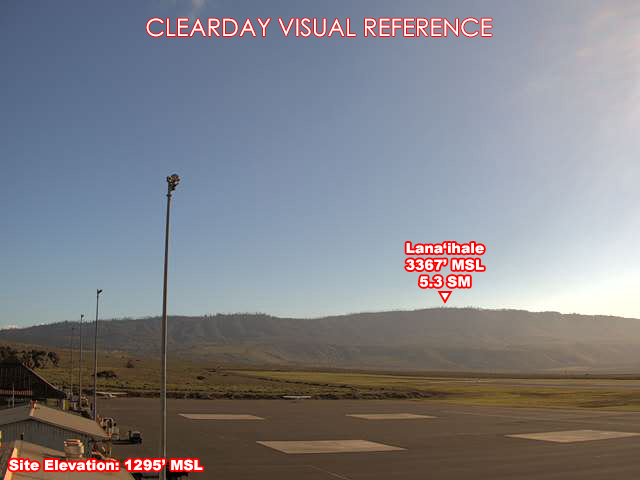 Lanai, North view on a clear day
