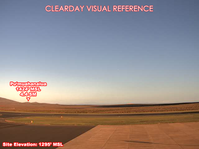 Lanai, SouthEast view on a clear day