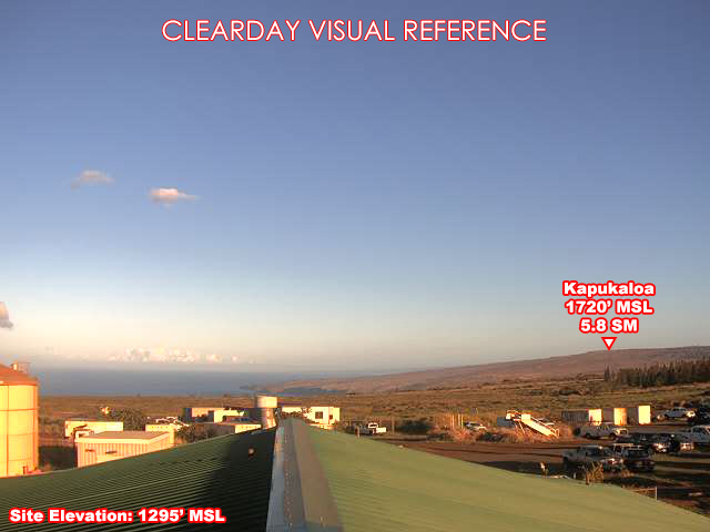 Lanai, NorthWest view on a clear day