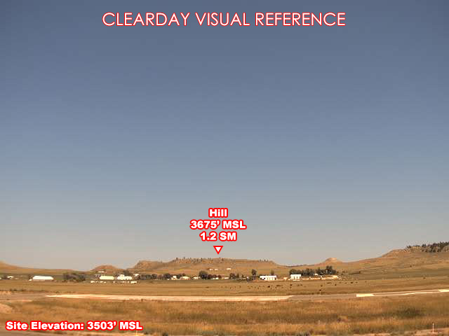 Ekalaka Airport, NorthEast view on a clear day