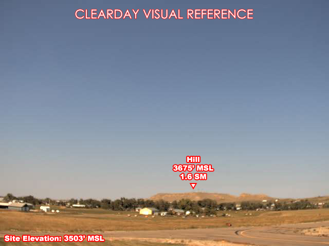 Ekalaka Airport, NorthWest view on a clear day