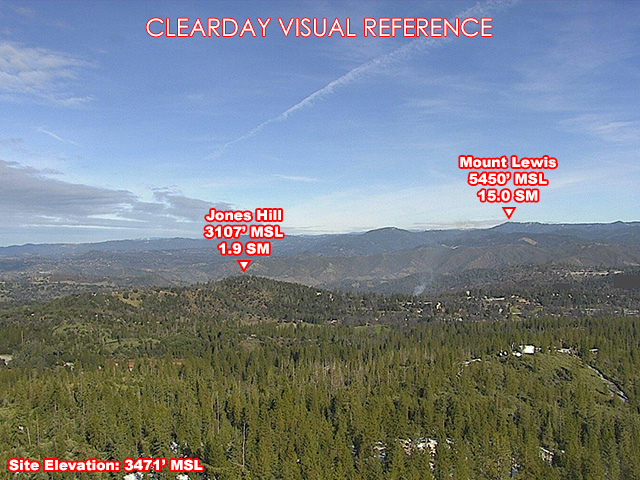 Merrell Rd, North view on a clear day