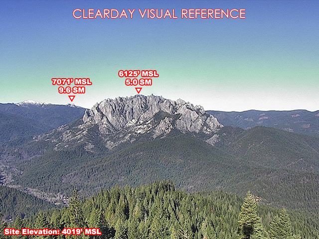 Girard Ridge, NorthWest view on a clear day