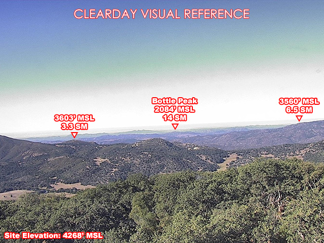 Mesa Grande, West view on a clear day