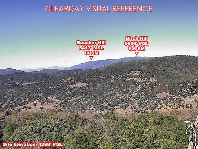 Mesa Grande, NorthWest view on a clear day