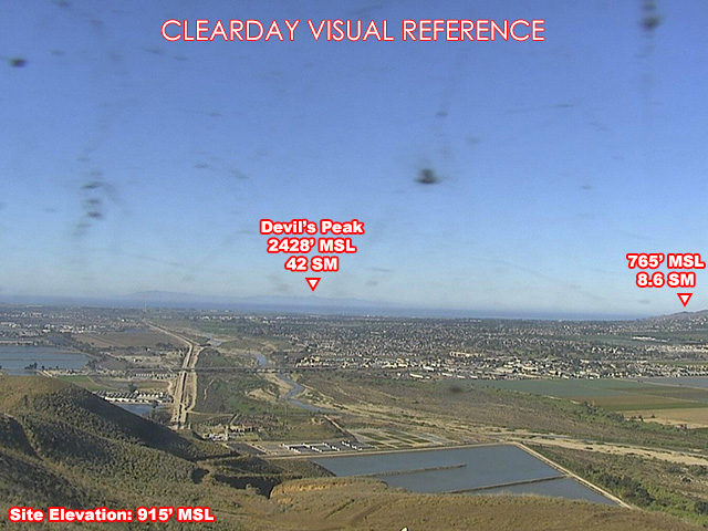 Butler Hill, West view on a clear day