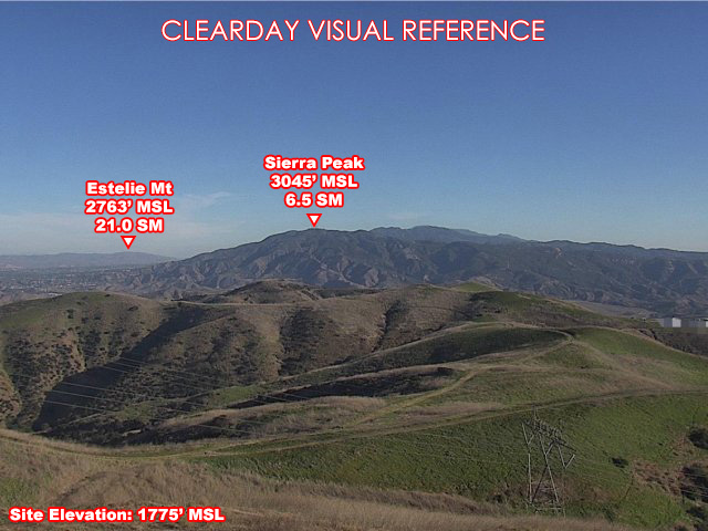 Chino Hills, SouthEast view on a clear day