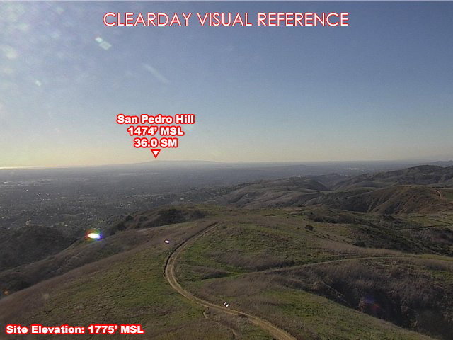 Chino Hills, West view on a clear day
