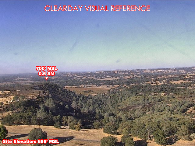Buena Vista Amador, North view on a clear day