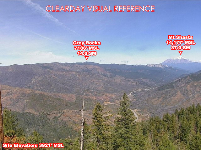 Sugarloaf Shasta, North view on a clear day
