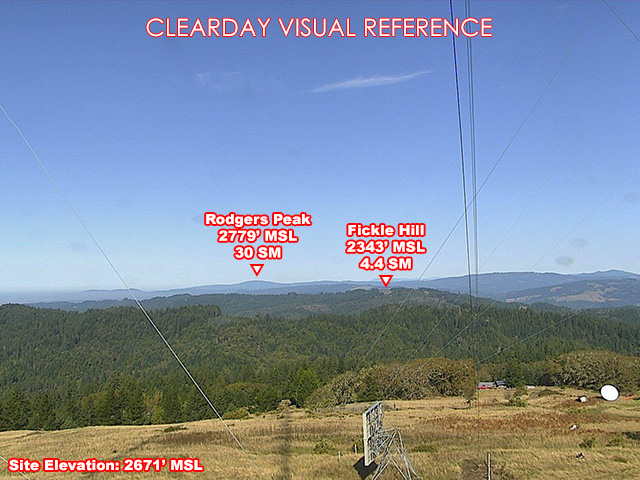 Barry Ridge Kneeland, North view on a clear day