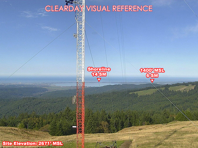 Barry Ridge Kneeland, NorthWest view on a clear day