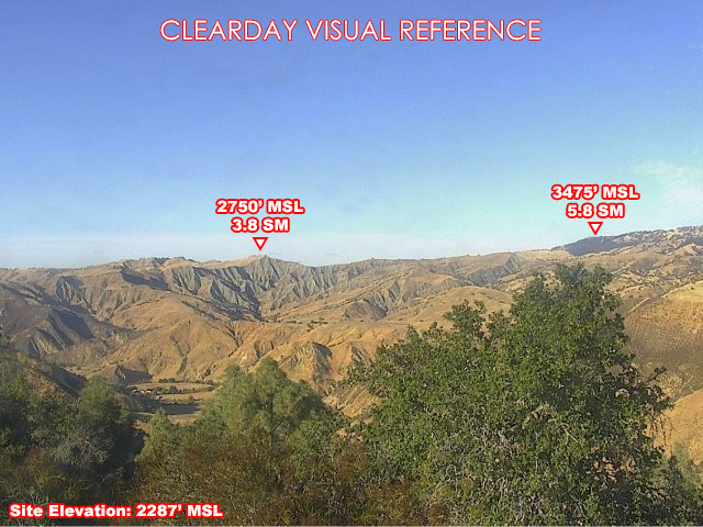 Mt Helen, North view on a clear day