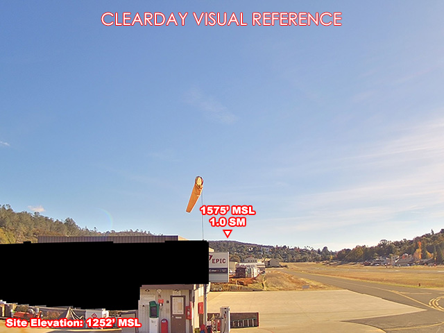 Cameron Park Airport, SouthEast view on a clear day