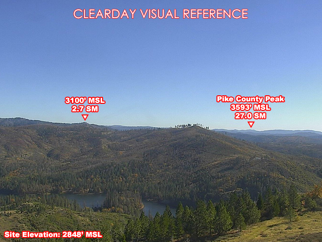 Concow Mtn, SouthEast view on a clear day