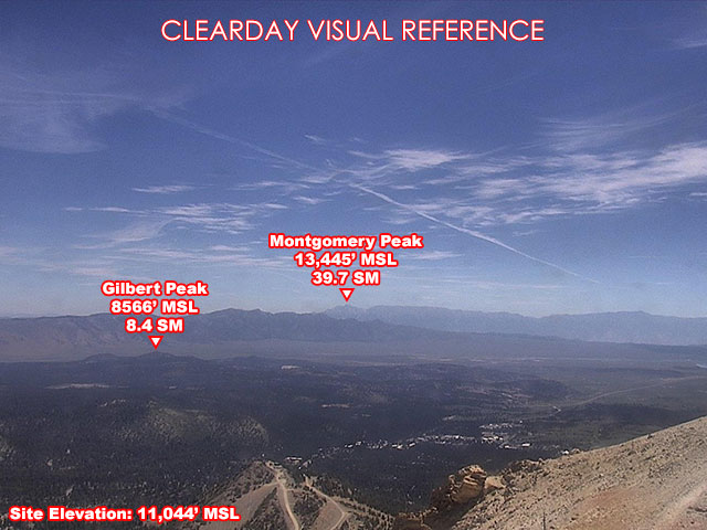 Mammoth Mtn, NorthEast view on a clear day