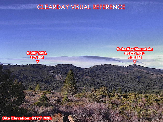 Ballard Ridge, West view on a clear day
