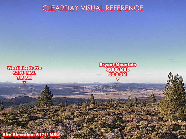 Ballard Ridge, NorthWest view on a clear day