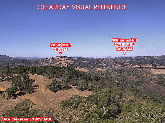 Templeton, NorthWest view on a clear day