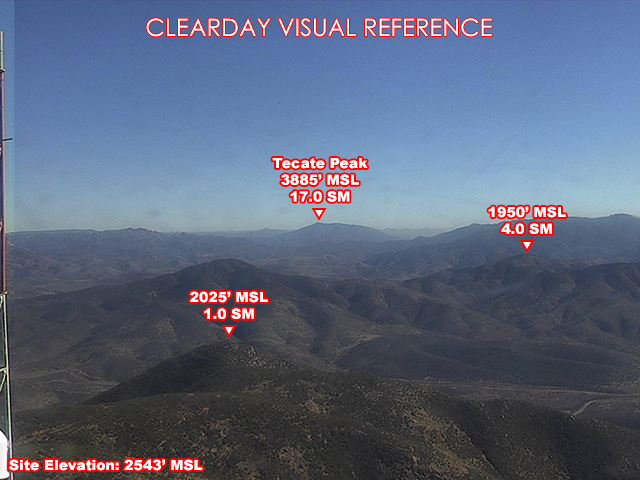 Mt San Miguel, SouthEast view on a clear day