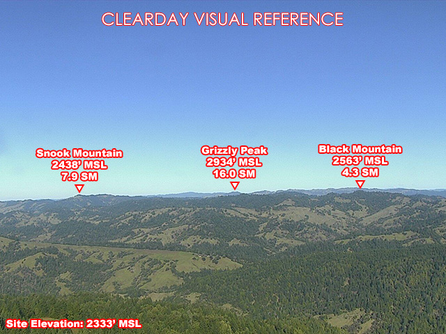 Oak Ridge, North view on a clear day