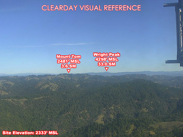 Oak Ridge, NorthEast view on a clear day