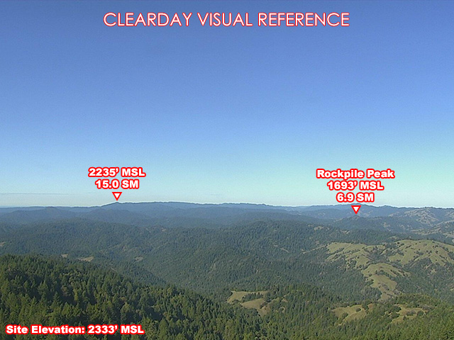 Oak Ridge, NorthWest view on a clear day