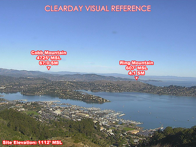 Wolfback Ridge, North view on a clear day