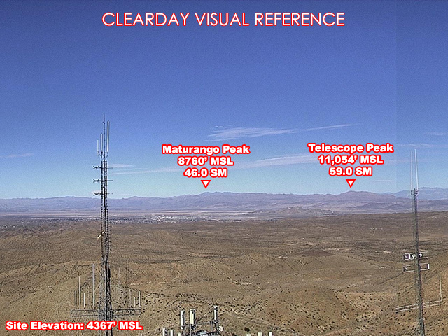 El Paso, North view on a clear day