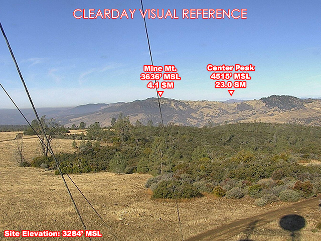 Parkfield, NorthWest view on a clear day