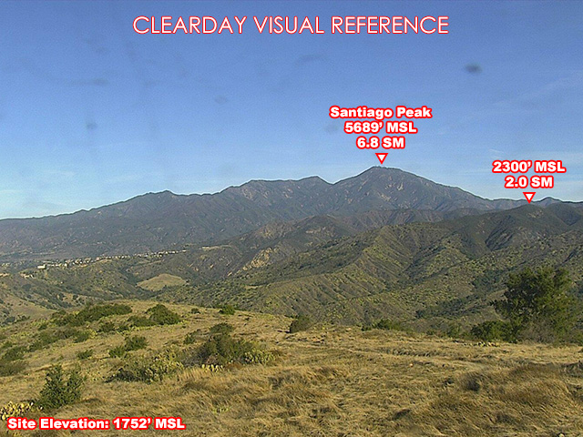 Bell Canyon, North view on a clear day