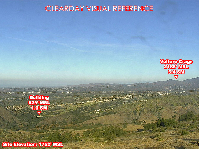 Bell Canyon, NorthWest view on a clear day