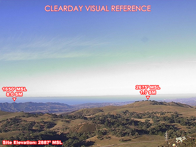 Buffalo Bump, West view on a clear day