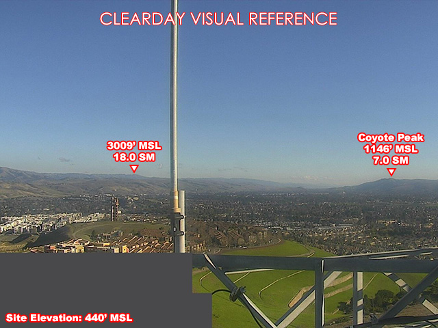 Carol Drive Santa Clara, SouthEast view on a clear day